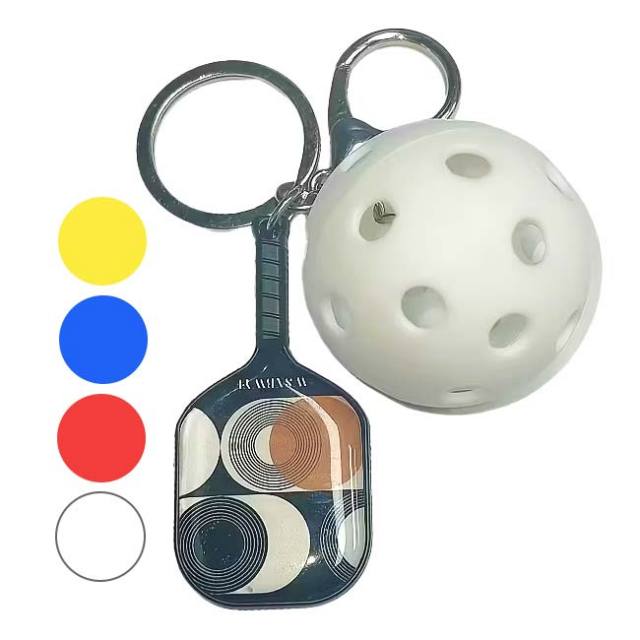 Wsnbwye ピックルボール キーホルダー パドル＆ラケット キーリング TE939973(25y10m)