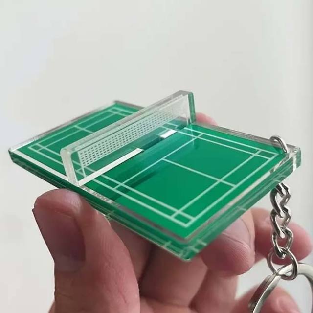 LIFKOME] 2個 バドミントンキーホルダー いがむ 羽根キー