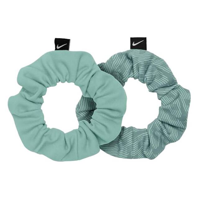 在庫処分特価】ナイキ(NIKE) Dri-FIT ギャザーヘアタイ 3.0 2個セット シュシュ ヘアゴム BN2103-368 ミントフォーム×キャノン(26y1m)