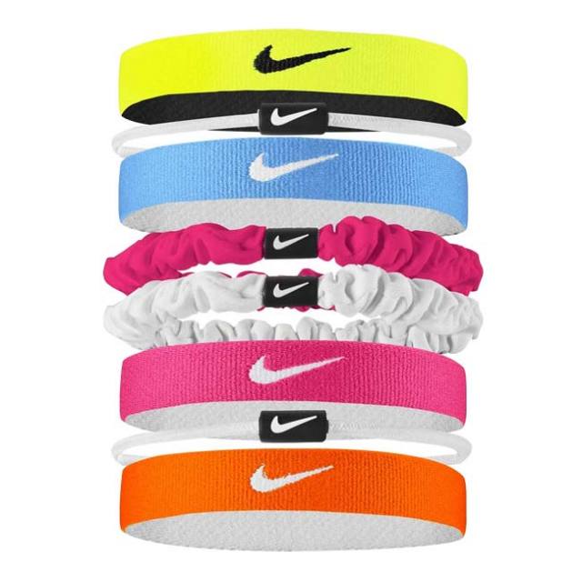 ナイキ(NIKE) FLEX フレックス クラシック ミックス ヘアタイ ヘアゴム 8本組 BN2086-726ボルド×ホワイト×ブラック(25y4m)