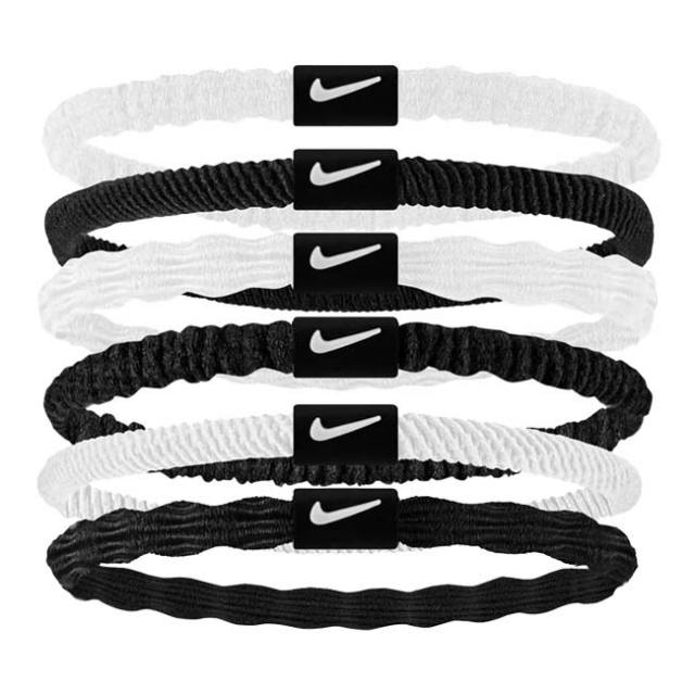 ナイキ(NIKE) FLEX フレックス ヘアタイ ヘアゴム 6本組 BN2085-152ホワイト×ブラック(25y4m)
