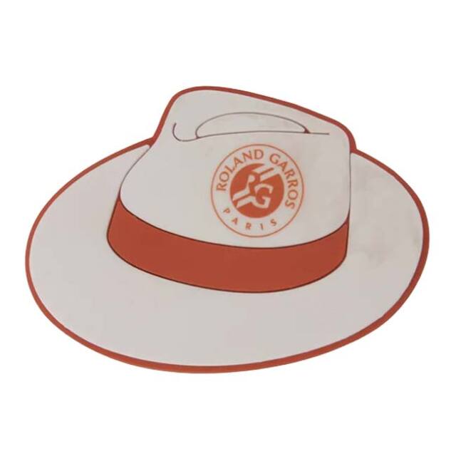 Roland Garros Official(ローランギャロス) 2026 パナマハット型 マグネット 磁石 1個 23FRGS602PAN ホワイト×クレー(26y8m)