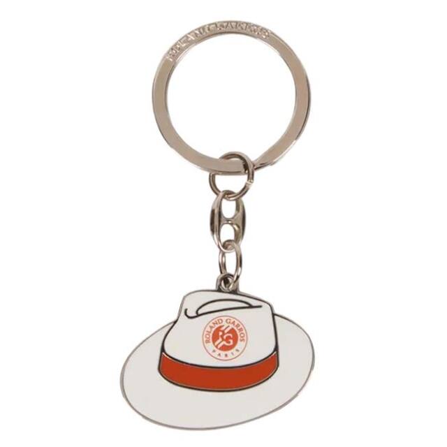 Roland Garros Official(ローランギャロス) 2026 パナマハット型 キーリング キーホルダー 23FRGS601PAN ホワイト×クレー(26y8m)