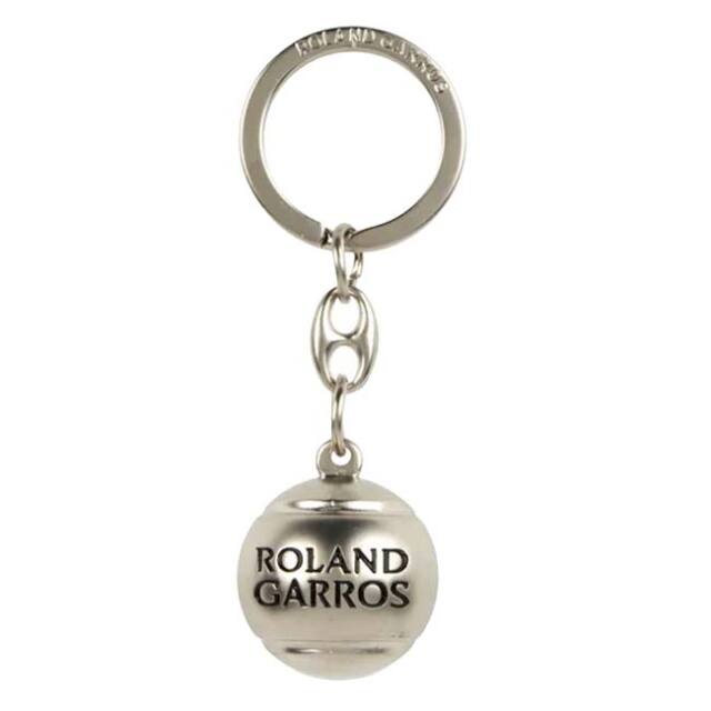 Roland Garros Official(ローランギャロス) 2026 メタルテニスボール キーリング キーホルダー 203RGS601BMS シルバー(26y8m)