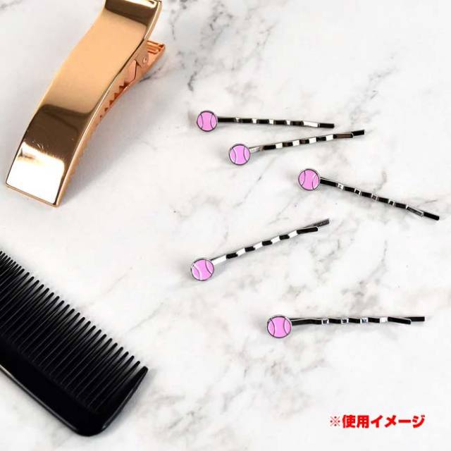 前髪留めやサイドの飾りに」「同色5本組」RACQUET INC(ラケットインク