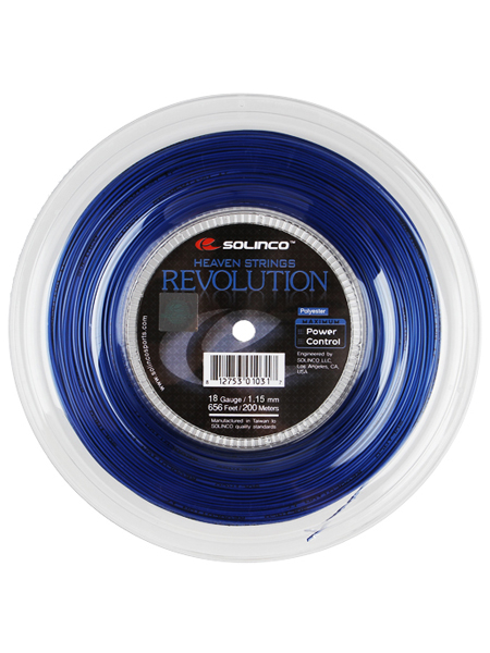 ソリンコ レボリューション(1.15／1.20／1.25／1.30mm) 200Mロール 硬式テニスガット ポリエステルガット Solinco Revolution  (1.15／1.20／1.25／1.30)200ｍ roll strings 1920032