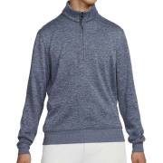NIKE - 最後 L ナイキゴルフ 立ち襟 ハーフジップ ニット 上質素材 セーター 紺/灰 NIKE - 最後 L ナイキゴルフ 立ち襟 ハーフジップ ニット 上質
