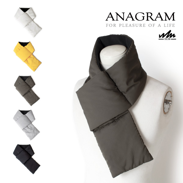 (アナグラム) ANAGRAM フリースキルトマフラー ポケッタブル ネックウォーマー 秋冬 メンズ レディース