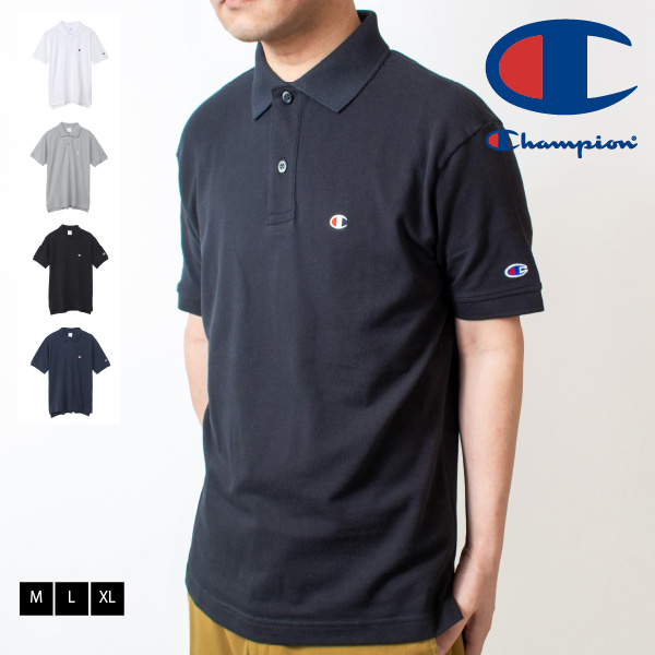 (チャンピオン) Champion 半袖 カノコ ポロシャツ ショートスリーブポロシャツ C3-X355 メンズ レディース