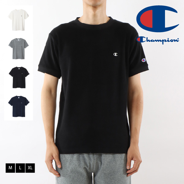 (チャンピオン) Champion 半袖 Tシャツ パイル生地 ショートスリーブTシャツ 23SS 春夏新作 ベーシック メンズ レディース