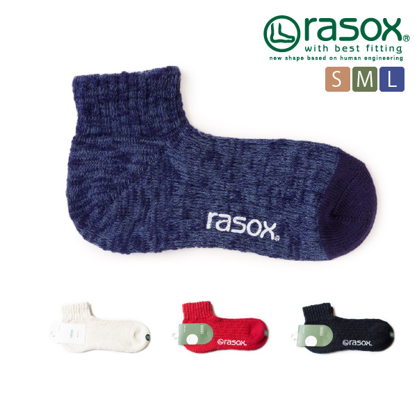 (ラソックス) rasox 靴下 ソックス ビックスラブ・アンクル L字型 ショート丈 CA181AN02