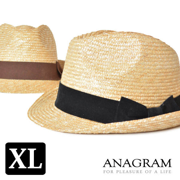Anagram アナグラム ストローハット 中折れハット 麦わらハット 麦わら帽子 大きいサイズ 帽子 Uv対策 メンズ レディース 春夏 21 Agm1500