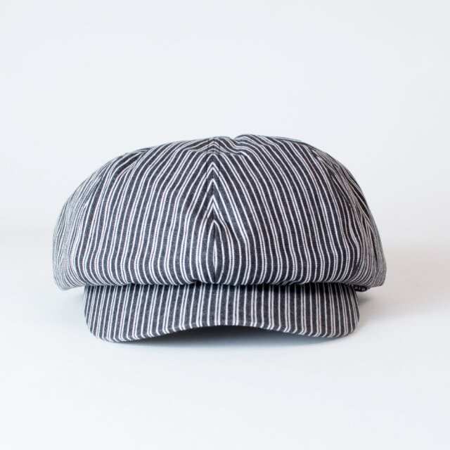 (アナグラム) ANAGRAM 2way ヒッコリーデニムキャスケット ハンチング ニュースキャップ 59cm 62cm 大きいサイズ キングサイズ 帽子 XL