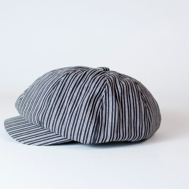 (アナグラム) ANAGRAM 2way ヒッコリーデニムキャスケット ハンチング ニュースキャップ 59cm 62cm 大きいサイズ キングサイズ 帽子 XL