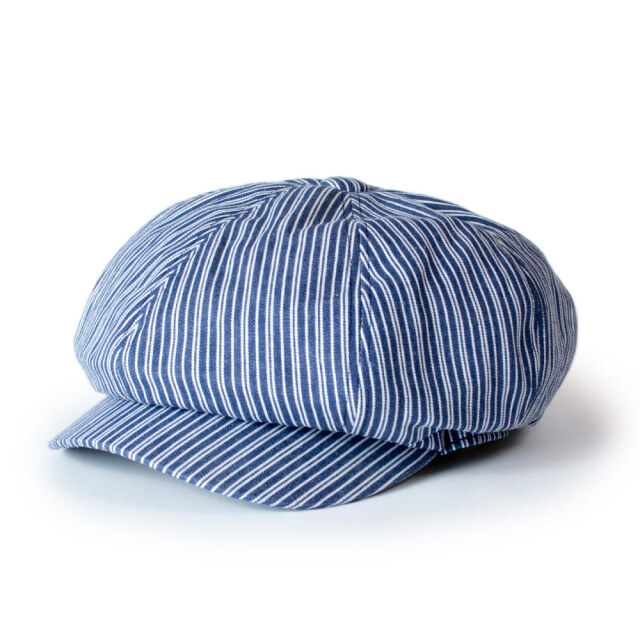 (アナグラム) ANAGRAM 2way ヒッコリーデニムキャスケット ハンチング ニュースキャップ 59cm 62cm 大きいサイズ キングサイズ 帽子 XL