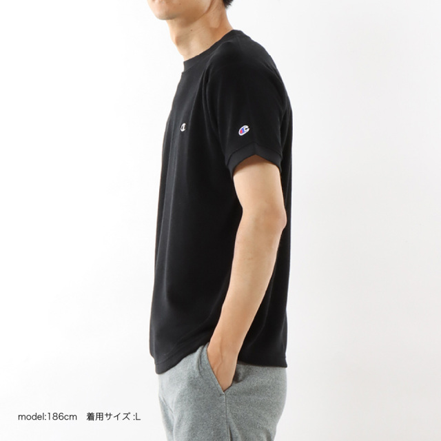 (チャンピオン) Champion 半袖 Tシャツ パイル生地 ショートスリーブTシャツ 23SS 春夏新作 ベーシック メンズ レディース