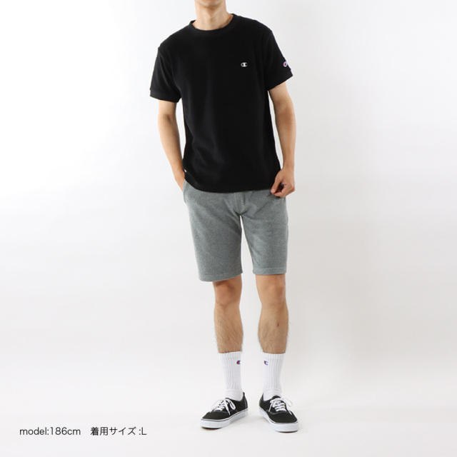 (チャンピオン) Champion 半袖 Tシャツ パイル生地 ショートスリーブTシャツ 23SS 春夏新作 ベーシック メンズ レディース