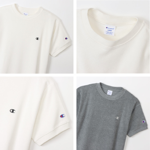 (チャンピオン) Champion 半袖 Tシャツ パイル生地 ショートスリーブTシャツ 23SS 春夏新作 ベーシック メンズ レディース