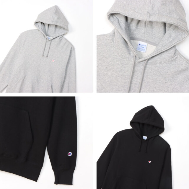Champion チャンピオン フーデッド スウェット シャツ フードパーカー プルオーバー ベーシック無地 (c3-y138) Champion チャンピオン フーデッド スウェット シャツ フード
