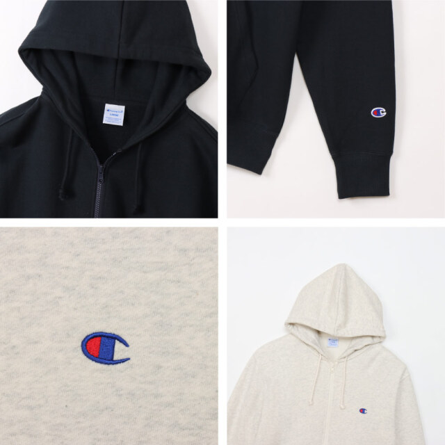 (チャンピオン) Champion ジップフーデッドスウェットシャツ 23FW 秋冬新作 ベーシック C3-Y137 メンズ レディース