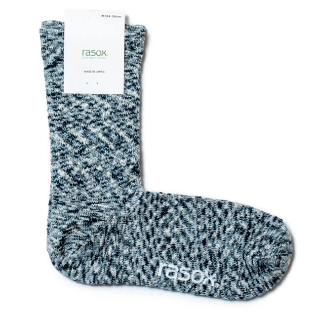 (ラソックス) rasox 靴下 ソックス スプラッシュコットン L字型 杢 ラソックスジャパン CA060LC35