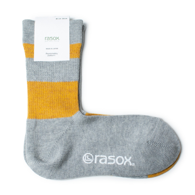 rasox ラソックス 靴下 ソックス DRミックス クルー丈 杢 レディース