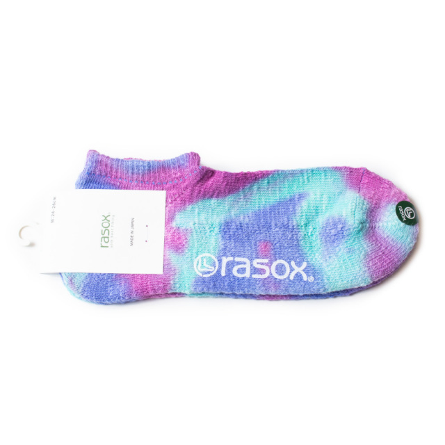 (ラソックス) rasox 靴下 ソックス タイダイ・ロウ アンクル丈 ショート丈 杢 CA091SN24