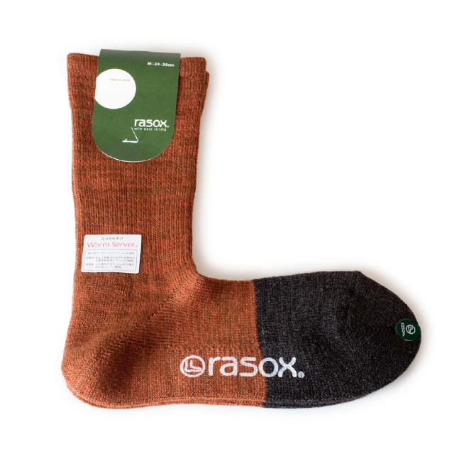 (ラソックス) rasox 靴下 ソックス ニューウォームウールクルー ラソックスジャパン CA183CR02