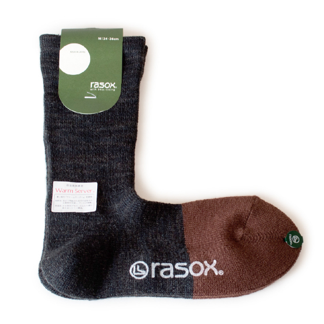 (ラソックス) rasox 靴下 ソックス ニューウォームウールクルー ラソックスジャパン CA183CR02