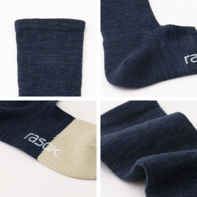(ラソックス) rasox 靴下 ソックス ニューウォームウールクルー ラソックスジャパン CA183CR02