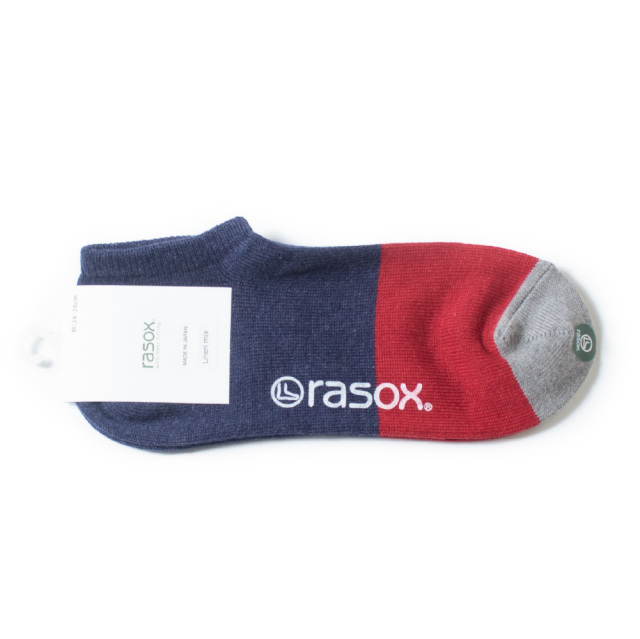 (ラソックス) rasox 靴下 ソックス コットンリネン・スニーカー アンクル丈 ショート丈 CA191SN01