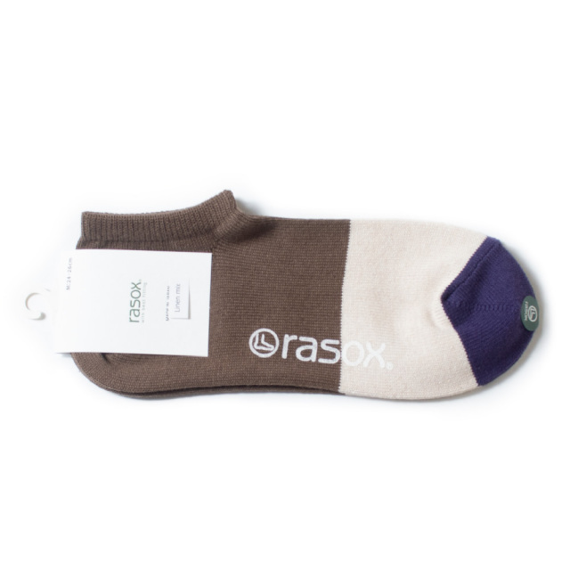 (ラソックス) rasox 靴下 ソックス コットンリネン・スニーカー アンクル丈 ショート丈 CA191SN01
