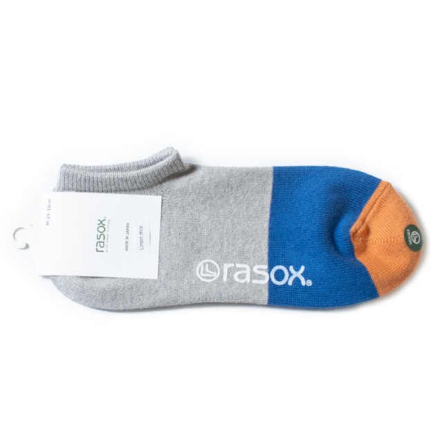 (ラソックス) rasox 靴下 ソックス コットンリネン・スニーカー アンクル丈 ショート丈 CA191SN01