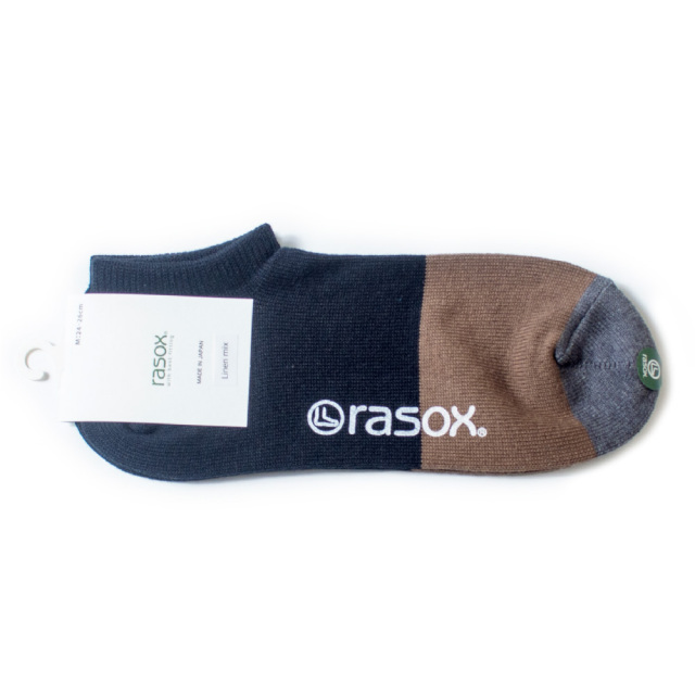(ラソックス) rasox 靴下 ソックス コットンリネン・スニーカー アンクル丈 ショート丈 CA191SN01