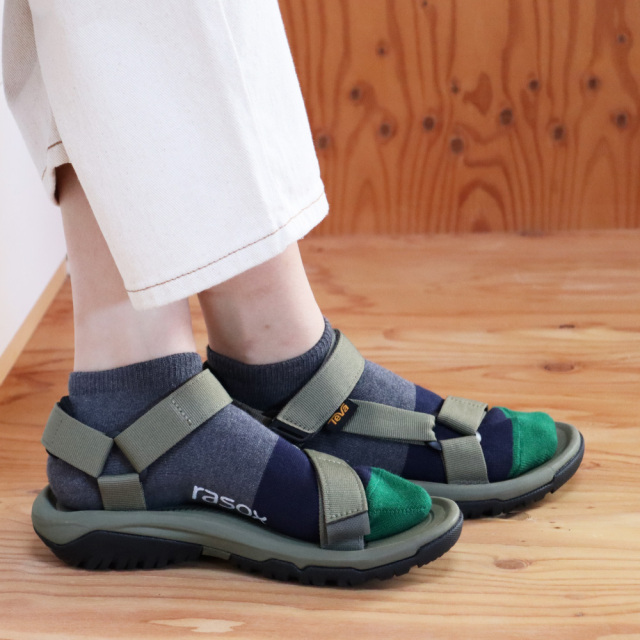 (ラソックス) rasox 靴下 ソックス コットンリネン・スニーカー アンクル丈 ショート丈 CA191SN01