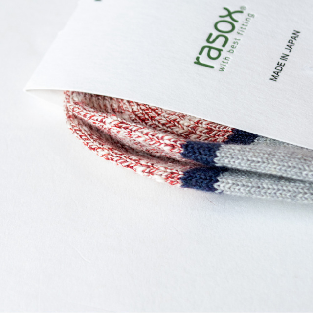 (ラソックス) rasox 靴下 ソックス マルチボーダー・ロウ アンクル丈 ショート丈 CA211SN03