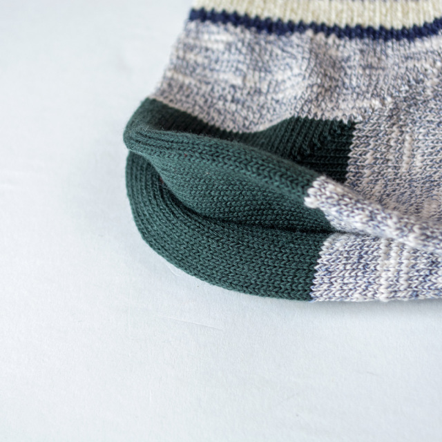 (ラソックス) rasox 靴下 ソックス ネイティブボーダー・クルー L字型 CA220CR01