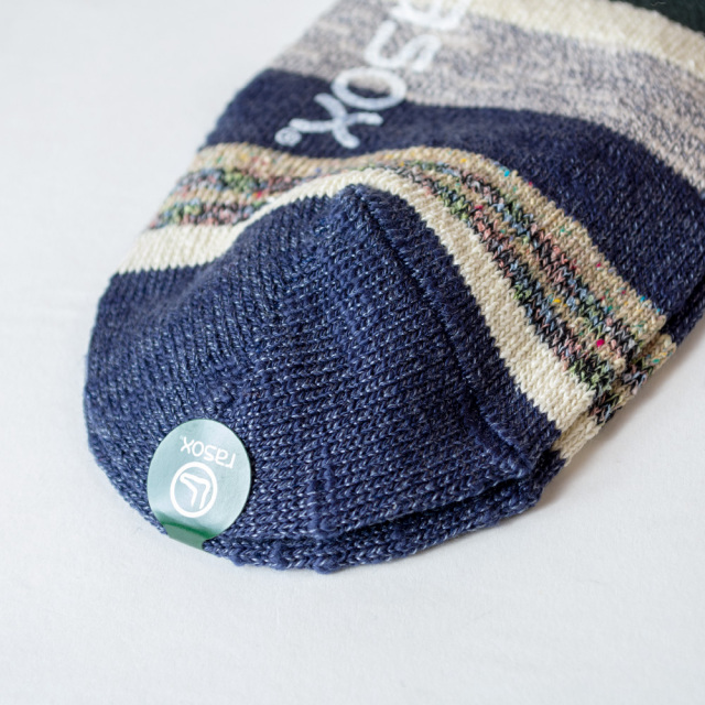 (ラソックス) rasox 靴下 ソックス ネイティブボーダー・クルー L字型 CA220CR01