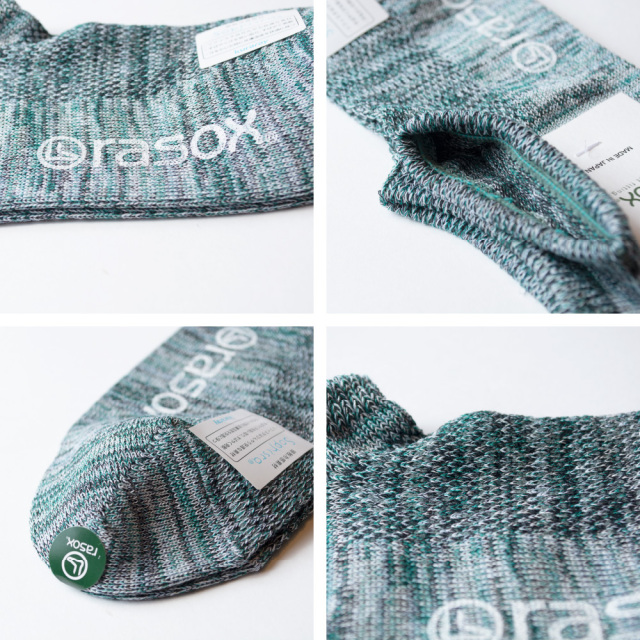 (ラソックス) rasox 靴下 ソックス クールメッシュ・スニーカー アンクル丈 ショート丈 日本製 CA221SN01