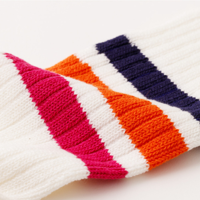 (ラソックス) rasox 靴下 ソックス 3ライン・リブクルー CA230CR01