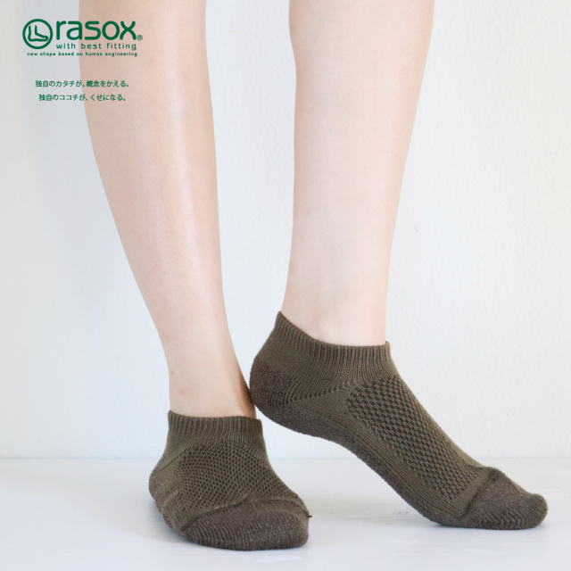 (ラソックス) rasox 靴下 ソックス ソリッド・メッシュ スニーカー CA231SN01