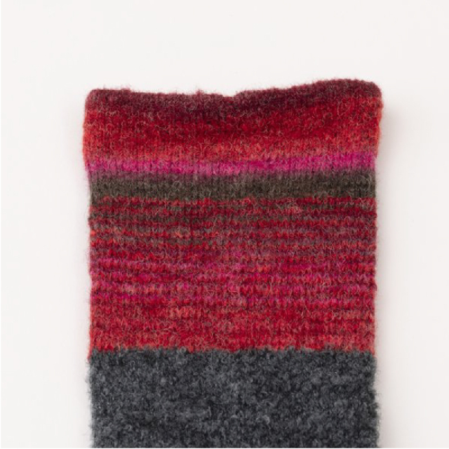 (ラソックス) rasox 靴下 ソックス グラデパネル・クルー レディース メンズ ユニセックス 女性用 男性用 男女兼用 日本製 CA232CR01