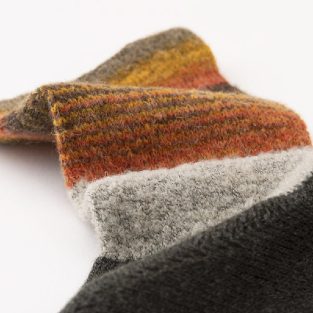 (ラソックス) rasox 靴下 ソックス グラデパネル・クルー レディース メンズ ユニセックス 女性用 男性用 男女兼用 日本製 CA232CR01