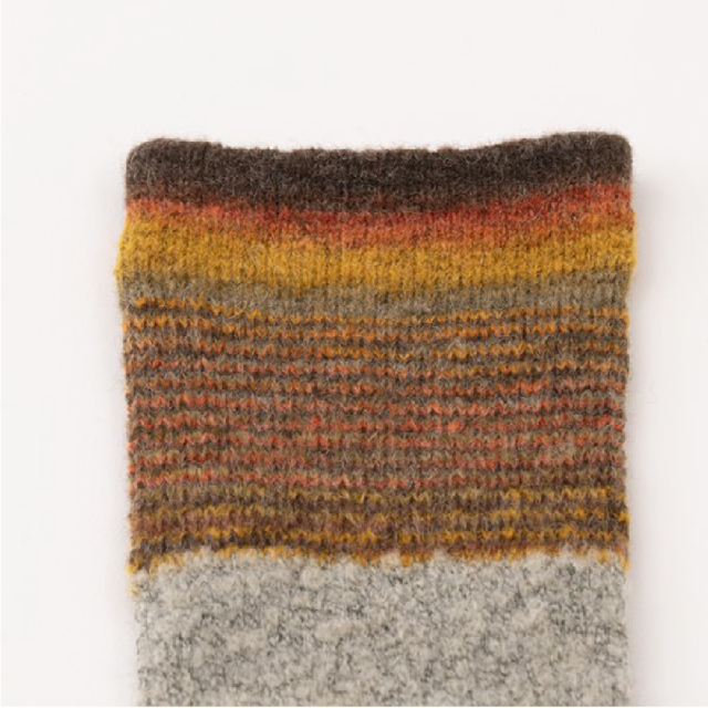 (ラソックス) rasox 靴下 ソックス グラデパネル・クルー レディース メンズ ユニセックス 女性用 男性用 男女兼用 日本製 CA232CR01