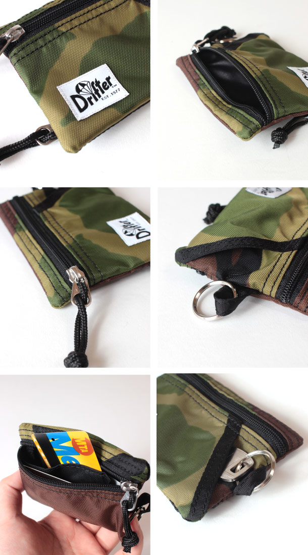 (ドリフター) Drifter コインポーチ パスケース 定期入れ キーホルダー KEY COIN POUCH DFV0230