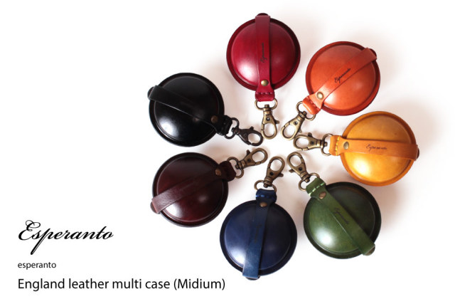 (エスペラント) esperanto [Mサイズ] コインケース 携帯灰皿 マルチケース イングランドサドルレザー