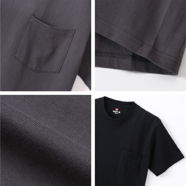 (ヘインズ) Hanes ポケットTシャツ 半袖 BEEFY-T ビーフィーT H5190 メンズ レディース
