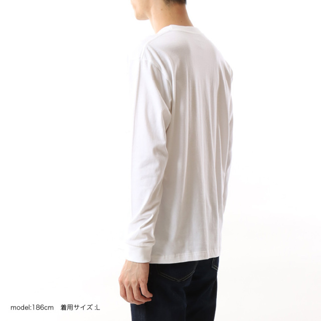 (ヘインズ) Hanes ポケットTシャツ 長袖 ロンT BEEFY-T ビーフィーT ロングスリーブ H5196 メンズ レディース