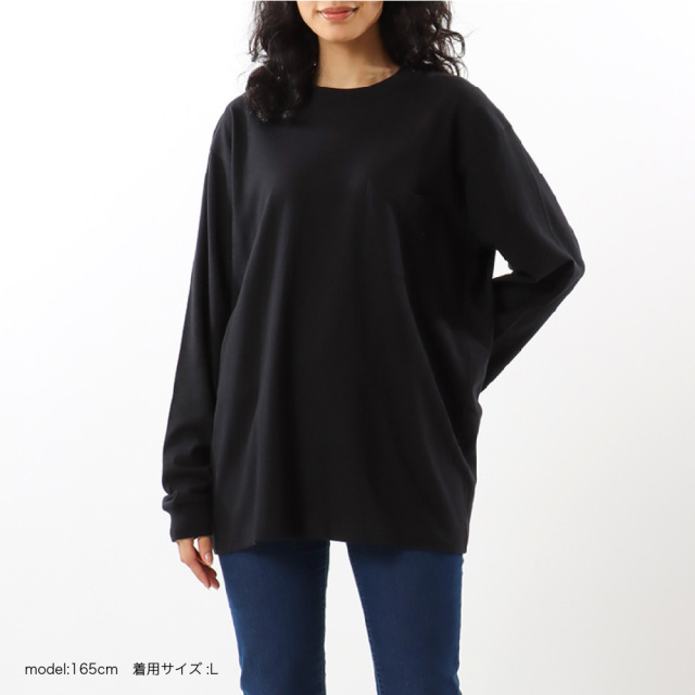 (ヘインズ) Hanes ポケットTシャツ 長袖 ロンT BEEFY-T ビーフィーT ロングスリーブ H5196 メンズ レディース