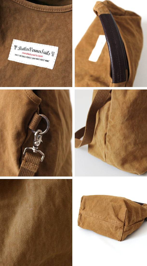 (バトラーバーナーセイルズ) Butler Verner Sails トートバッグ 2wayショルダーバッグ 反応染め 6号キャンバス